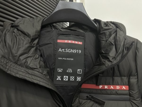 Oversized technical Re-Nylon down coat - Image 9