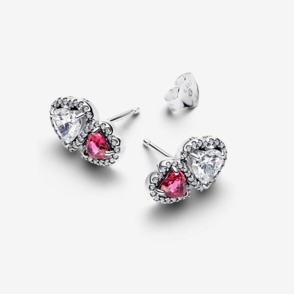 Halo Hearts Stud Earrings - Image 2