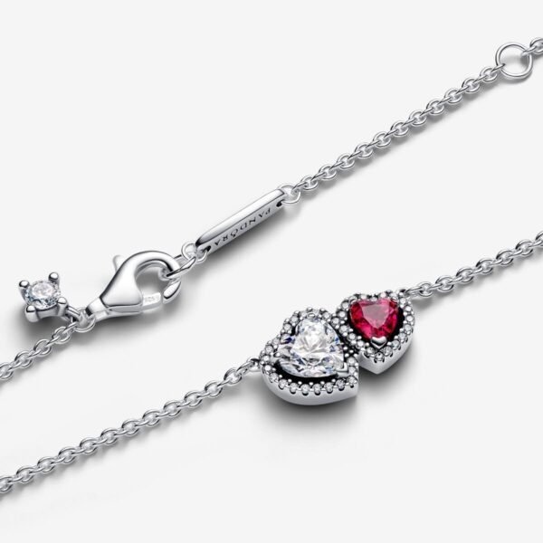 Halo Hearts Pendant Necklace - Image 2