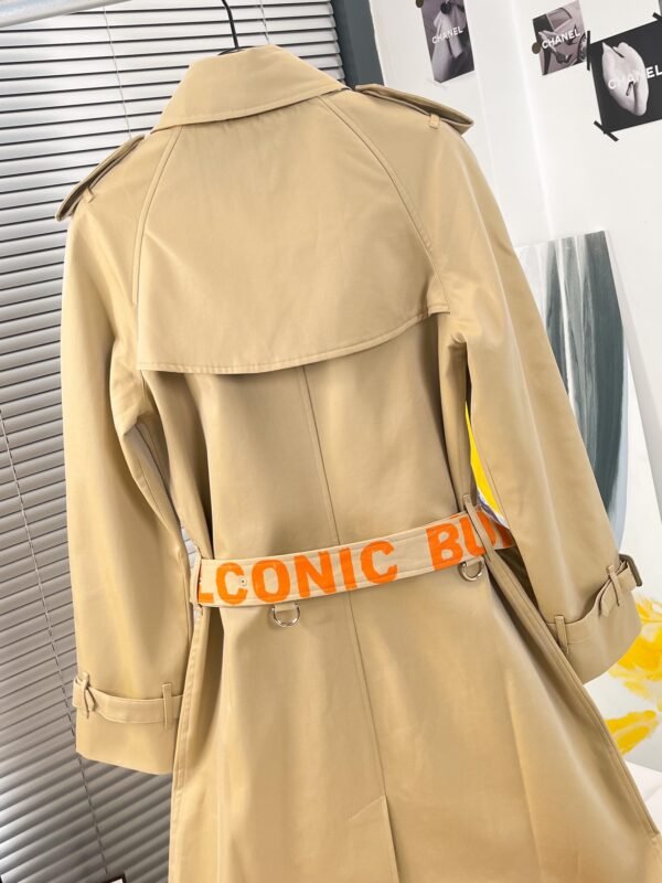 Burberry Trench Coats Women's Bright Orange - Image 5