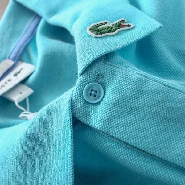 Lacoste Polo Shirt Men's Blue And White - Image 5