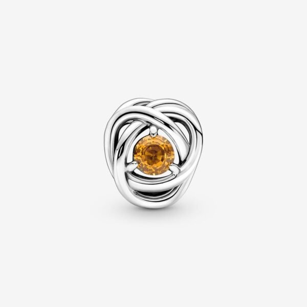 February Birthstone Eternity Circle Charm - Image 2