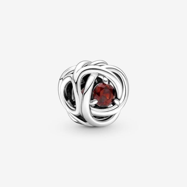 February Birthstone Eternity Circle Charm - Image 11