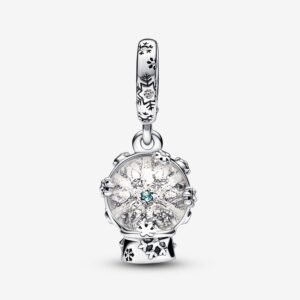 Snowflake Snowglobe Dangle Charm