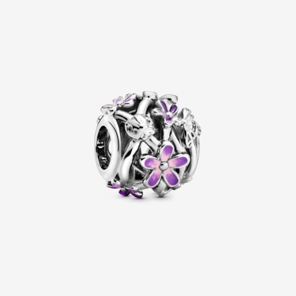 Openwork Purple Daisy Charm - Image 4
