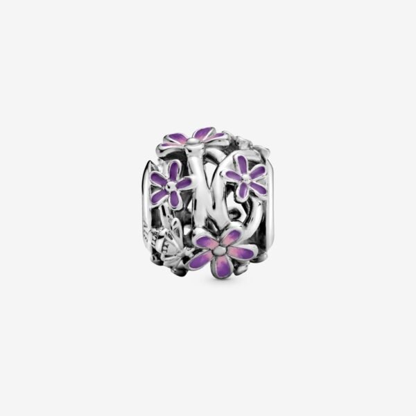 Openwork Purple Daisy Charm - Image 2