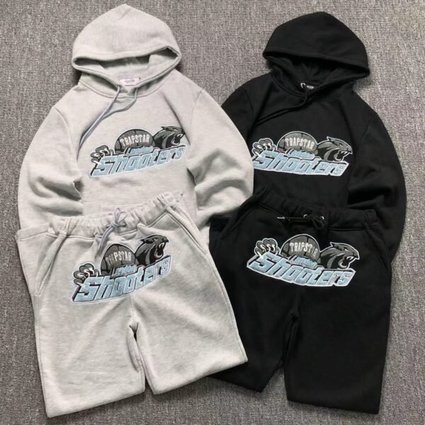 Trapstar London Shooters Hooded Tracksuit Grey/Blue