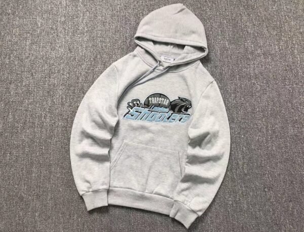 Trapstar London Shooters Hooded Tracksuit Grey/Blue - Image 6