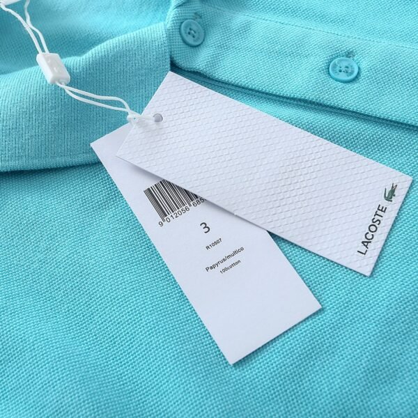 Lacoste Polo Shirt Men's Blue And White - Image 4
