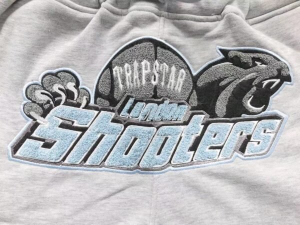 Trapstar London Shooters Hooded Tracksuit Grey/Blue - Image 7