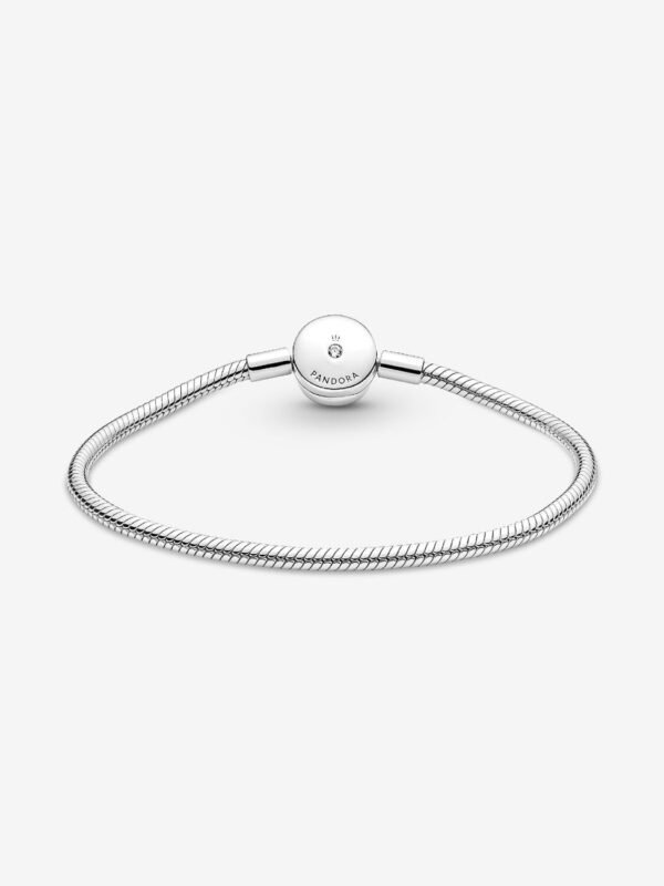 Halo Snake Chain Bracelet Sterling silver - Image 3