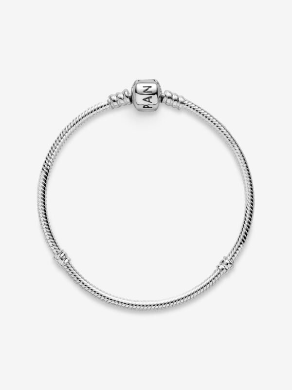 Barrel Clasp Snake Chain Bracelet Sterling silver - Image 3