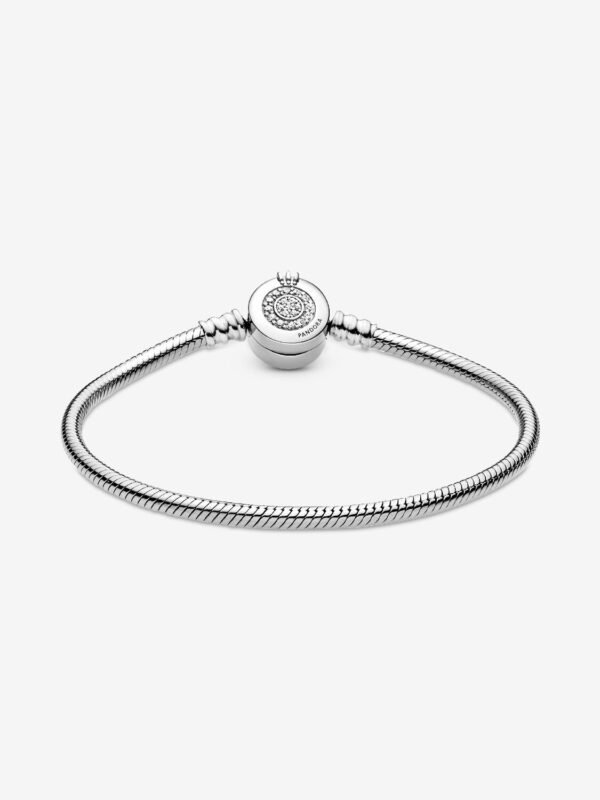 Sparkling Crown O Snake Chain Bracelet Sterling silver - Image 5