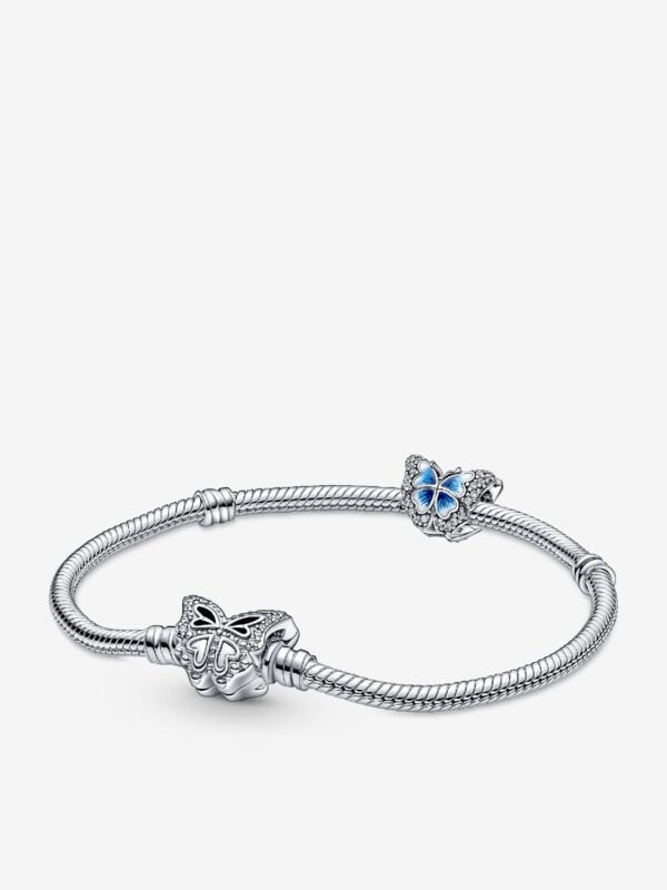 Sparkling Butterfly Charm and Bracelet Gift Set