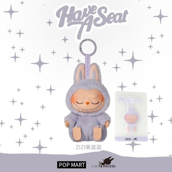 Cross-border labubu3.0 Labubu third generation version ethylene face pendant collection version heart-moving macaron doll blind - Image 30