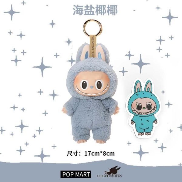 Cross-border labubu3.0 Labubu third generation version ethylene face pendant collection version heart-moving macaron doll blind - Image 19