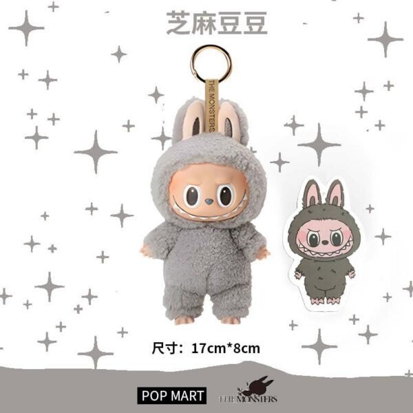 Cross-border labubu3.0 Labubu third generation version ethylene face pendant collection version heart-moving macaron doll blind - Image 12