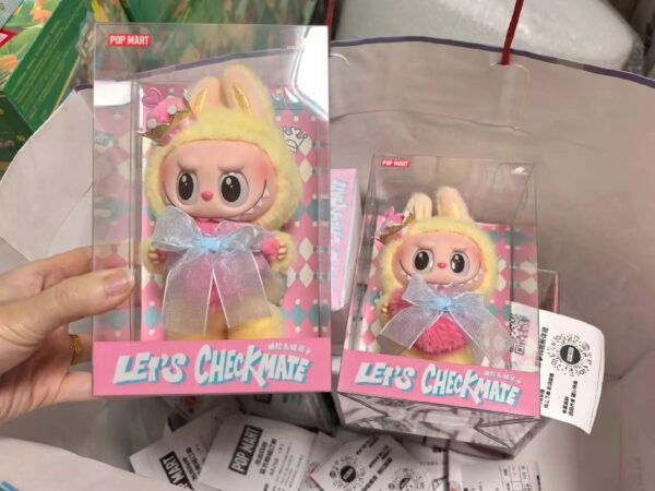 Cross-border labubu3.0 Labubu third generation version ethylene face pendant collection version heart-moving macaron doll blind - Image 33