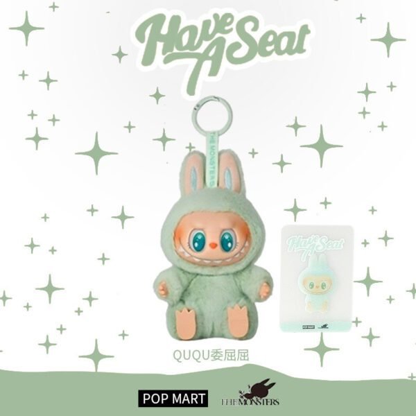Cross-border labubu3.0 Labubu third generation version ethylene face pendant collection version heart-moving macaron doll blind - Image 26