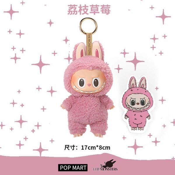 Cross-border labubu3.0 Labubu third generation version ethylene face pendant collection version heart-moving macaron doll blind - Image 15